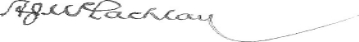 Signature of A. J. McLachlan