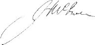 Signature of John McEwen