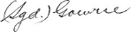 Signature of Lord Gowrie