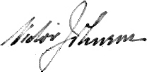 Minister's signature