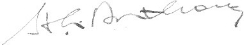 Signature of Larry Anthony