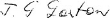 Signature of J.G. Gorton