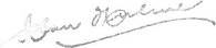 Signature of Postmaster-General