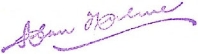 Signature of Postmaster-General