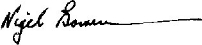 Signature of Minister of State for Foreign Affairs acting for and on behalf of the Minister of State for Social Services and for and on behalf of the Attorney-General