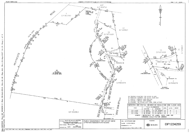 This sketch represents the land identified as Lot 12 on Deposited Plan 1224259 in the Acquisition Declaration. 