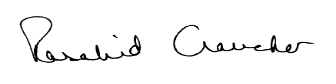 Signature: Rosalind Croucher