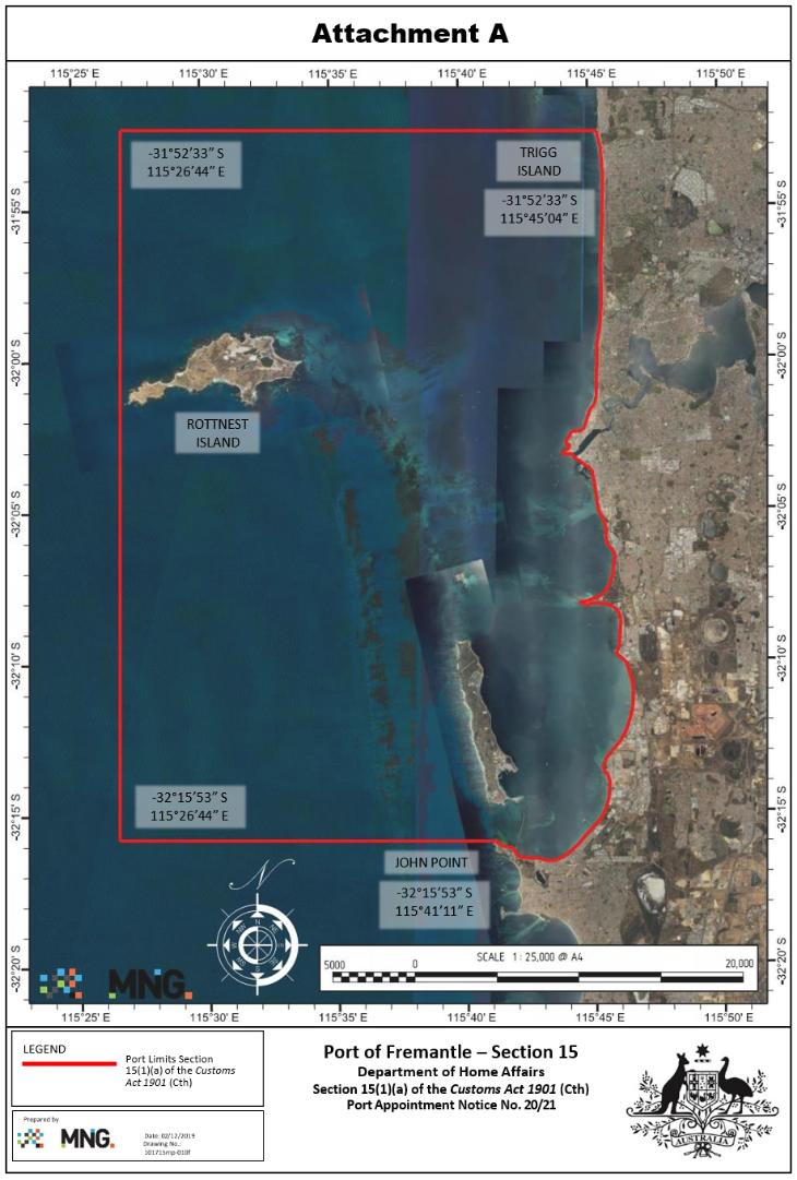 Port Notice of Revocation and Appointment (No. 20/21) – Port of Fremantle