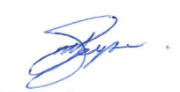 Signature of Matthew Geysen