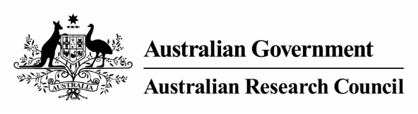 Title: ARC Logo - Description: Black and white Australian Government, Australian Research Council logo.
