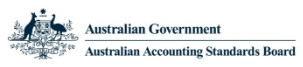 Australian crest, with text naming the Australian Government and the Australian Accounting Standards Board