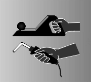 Example of tools that can be held with a neutral wrist or in a handshake position with the hand adopting a comfortable (not too open or too closed) grip. 