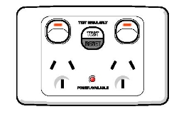 Figure 2 shows a fixed socket outlet RCD unit.