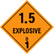 Image of explosive division 1.5 class label