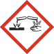 Image of GHS corrosion pictogram