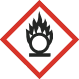 Image of GHS flame over circle pictogram