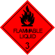 Image of flammable liquid class label