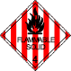 Image of flammable solid class label