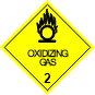 Image of oxidizing gas class label