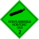 Image of non-flammable non-toxic gas class label