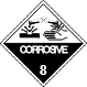 Image of corrosive class label