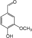 Image of the chemical structure of phenolic aldehyde (vanillin)