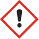 This image shows a GHS pictogram that represents a general hazard.