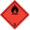 This image is a flammable liquid class label.