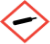 This image is a GHS compressed gas (gas cylinder) pictogram.