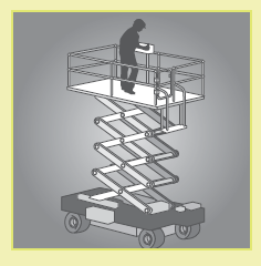 Figure 10 shows an example of a scissor-lift elevating work platform.  