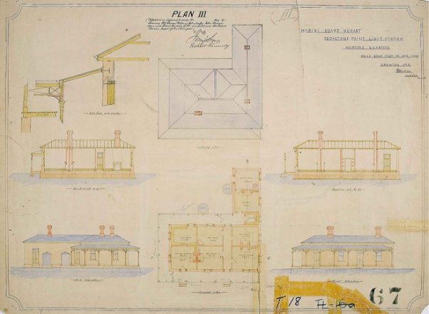 Map showing blueprint design of cottages. National Archives of Australia: A9568, 5/2/3