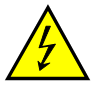 Figure shows the symbol for high voltage equipment that shall be present on or near the REESS with high voltage capability