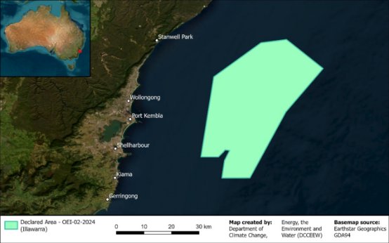 Simplified map of declared area