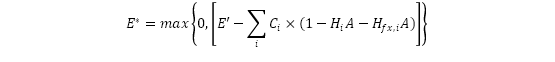 A formula for E*, the adjusted EAD, for a collateralised transaction under the comprehensive approach, including SFTs.