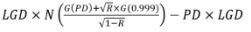 Formula for the capital requirement for non-defaulted qualifying revolving retail exposures.