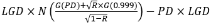 Formula for the capital requirement for small- and medium-size enterprise retail exposures.