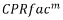 CPRfac superscript m