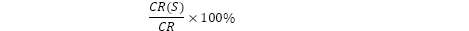 A formula to work out the percentage of successful correction requests out of the total number of correction requests received during the reporting period. 