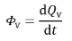 Formula relates to luminous flux, meaning the change in luminous energy with time, equals the derivative of the luminous energy emitted, transferrer or received, taken with respect to time.