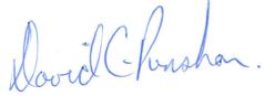 Signature of delegate, David Punshon.