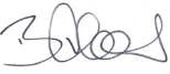 This is an image displaying the signature of Brendan Thomas, Chief Exectuive Officer of AUSTRAC.