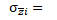 The symbol used in Equation 6 for the standard deviation of average stocking density for plots within the ith carbon estimation area. See Equation 4.