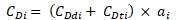 A formula to work out the initial carbon stock for a carbon estimation area – by summing the carbon stock in the trees and in the debris.