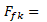 The symbol used in Equation 14 for the emission factor for gas type k for fuel type f as prescribed in Schedule 1 to the NGER Measurement Determination, in kilograms of carbon dioxide equivalents per gigajoule.